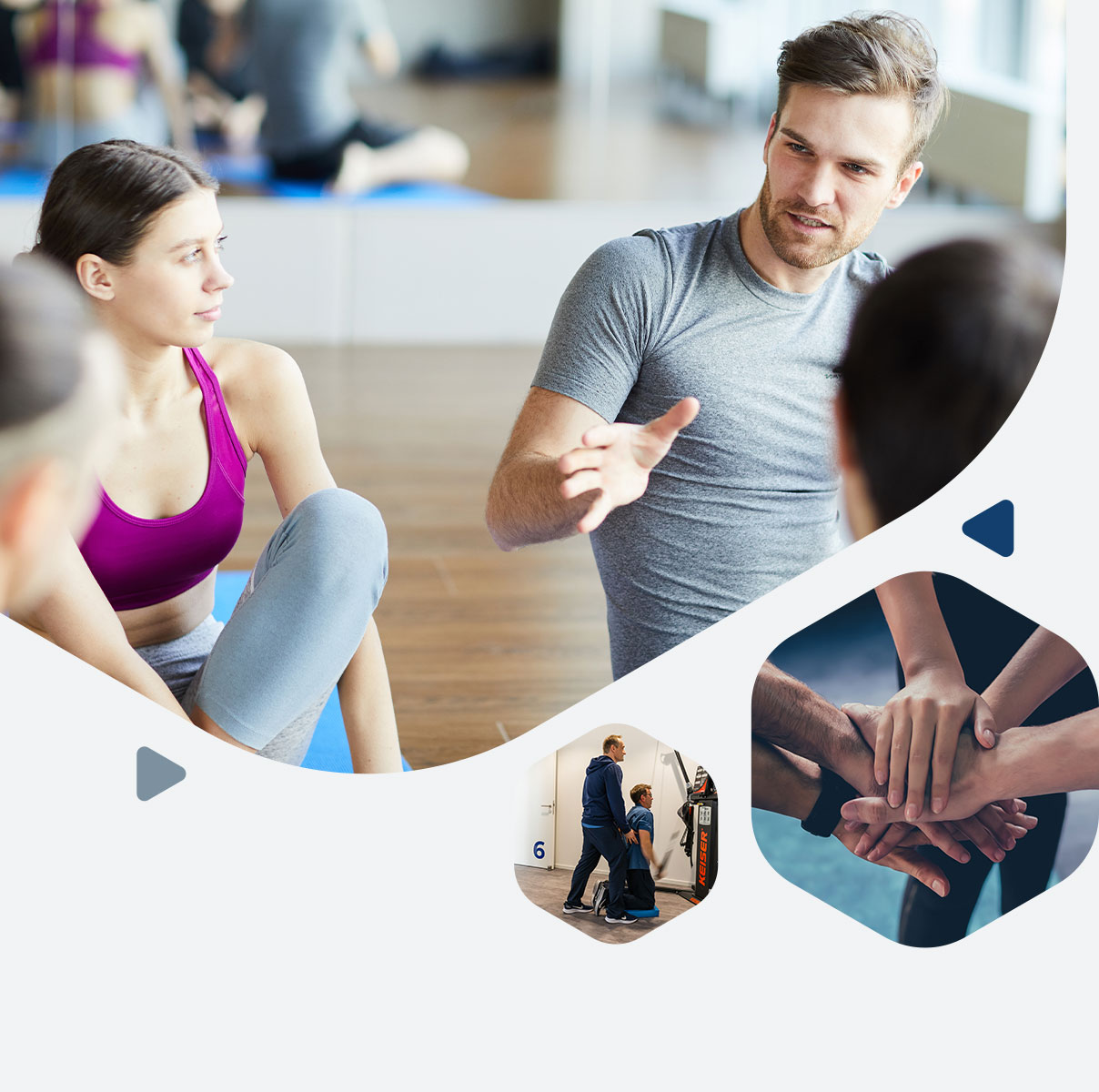 Physiotherapeut leitet Therapie bei willensKRAFT